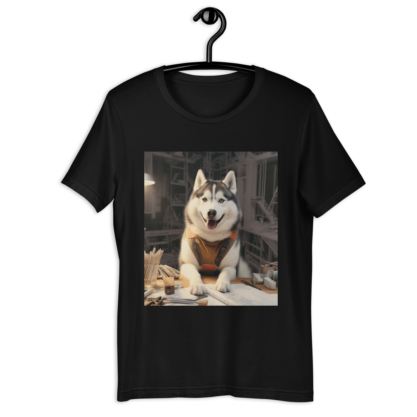 Siberian Husky Architect Unisex t-shirt