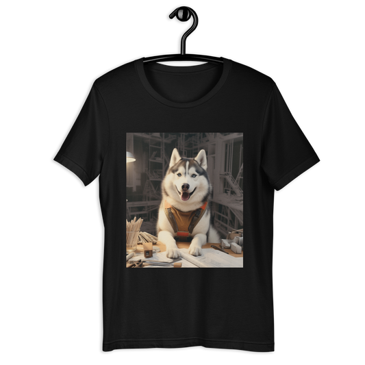 Siberian Husky Architect Unisex t-shirt