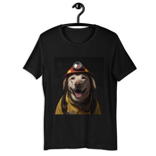 Labrador Retriever Firefighter Unisex t-shirt
