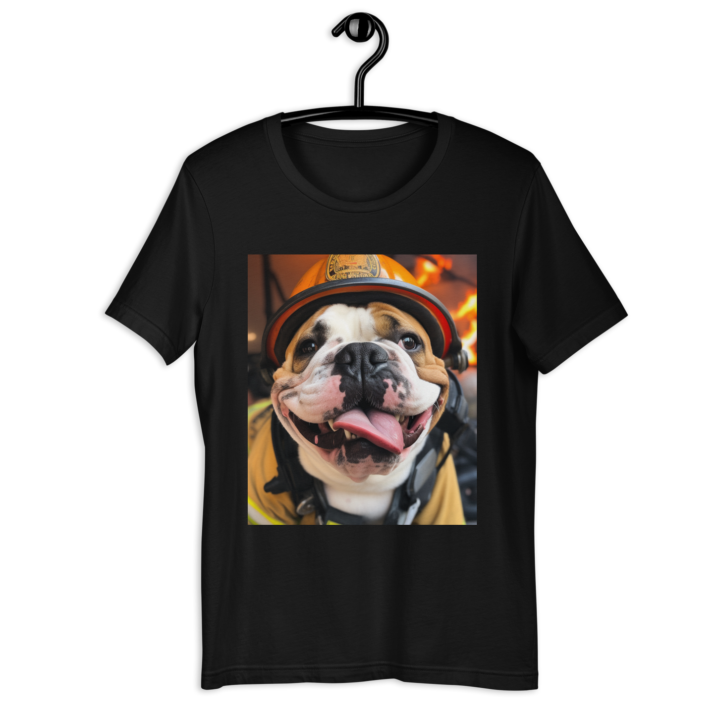 Bulldog Firefighter Unisex t-shirt