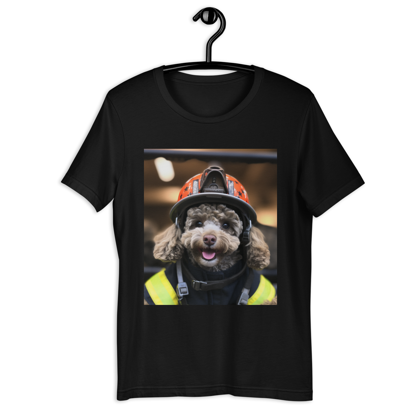 Poodle Firefighter Unisex t-shirt