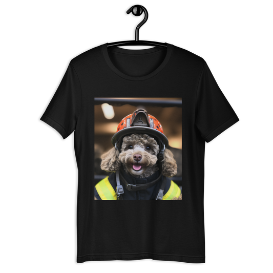 Poodle Firefighter Unisex t-shirt