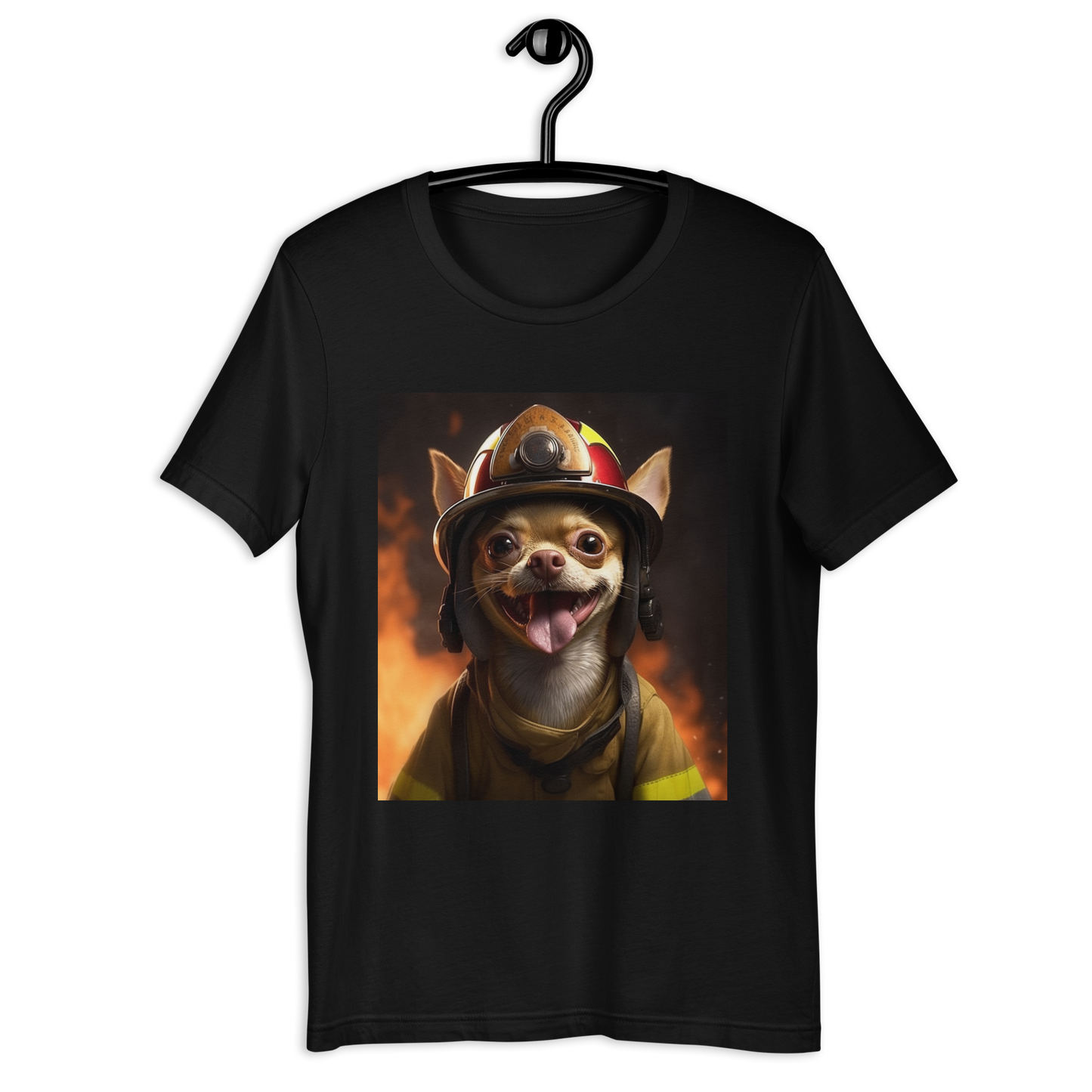 Chihuahua Firefighter Unisex t-shirt