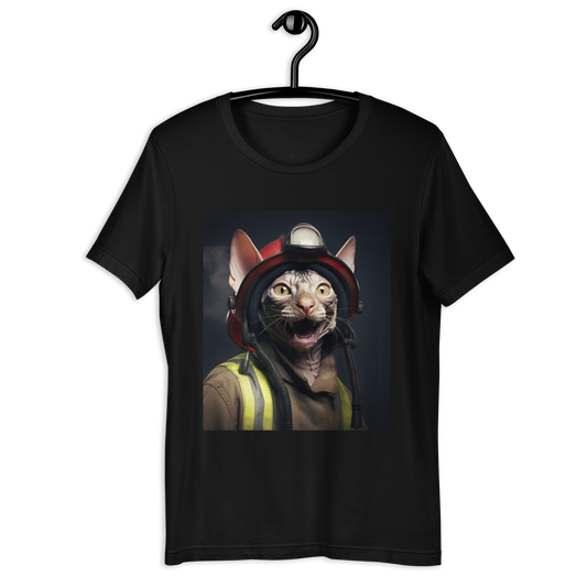 Sphynx Firefighter Unisex t-shirt