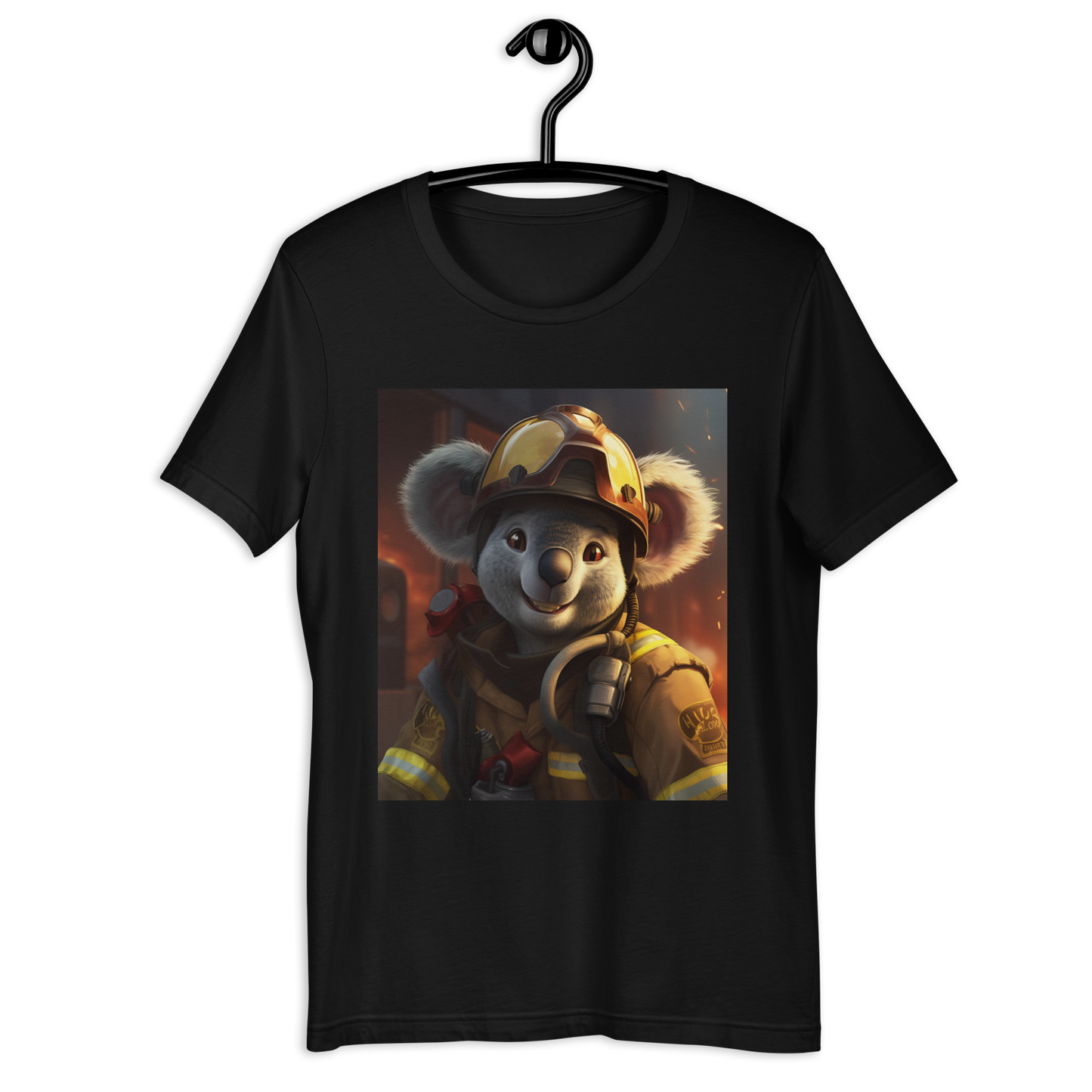 Koala Firefighter Unisex t-shirt