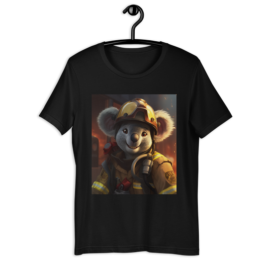 Koala Firefighter Unisex t-shirt