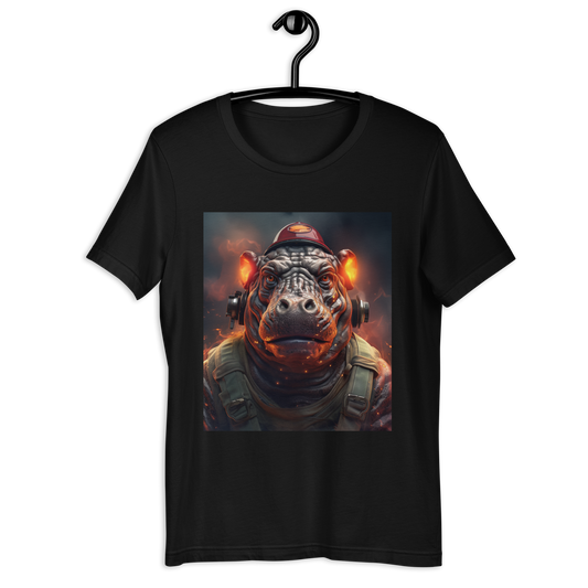 Hippo Firefighter Unisex t-shirt