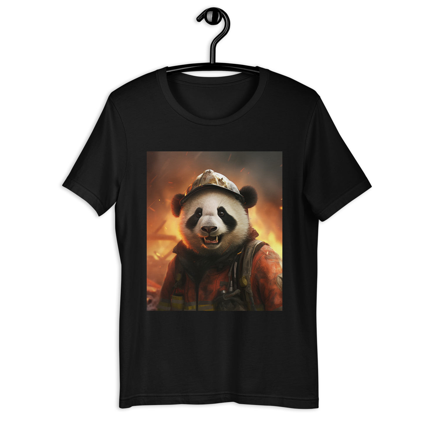 Panda Firefighter Unisex t-shirt