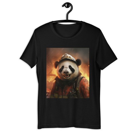 Panda Firefighter Unisex t-shirt