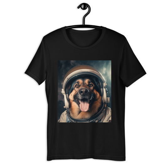 German Shepherd Astronaut Unisex t-shirt