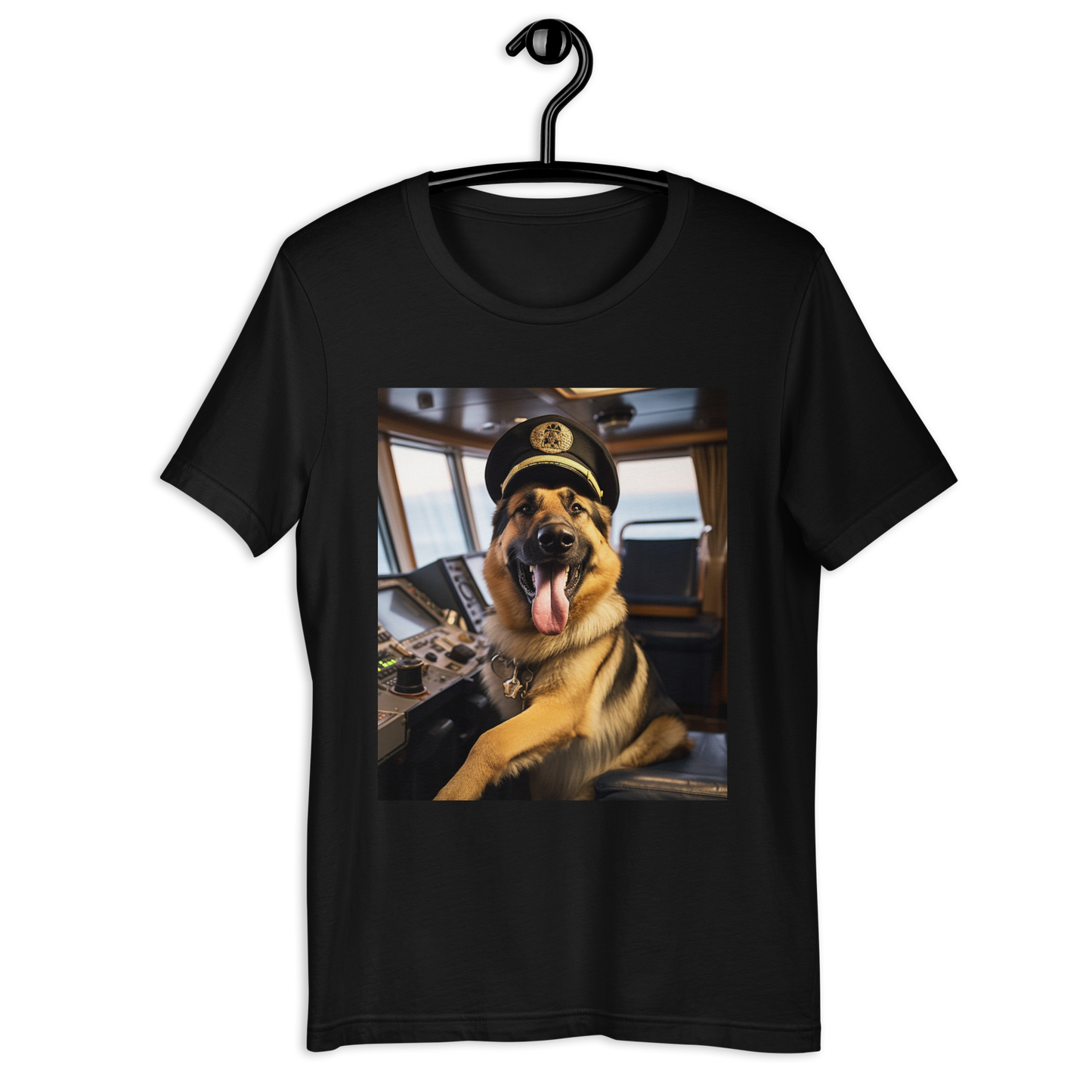 German Shepherd CruiseShipCaptain Unisex t-shirt