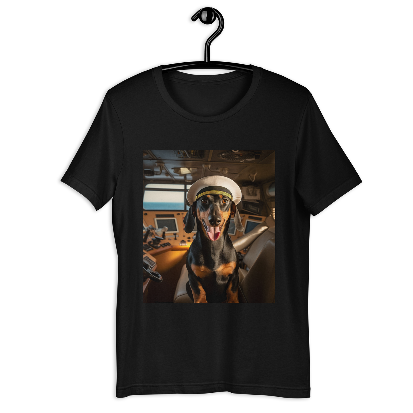 Dachshund CruiseShipCaptain Unisex t-shirt