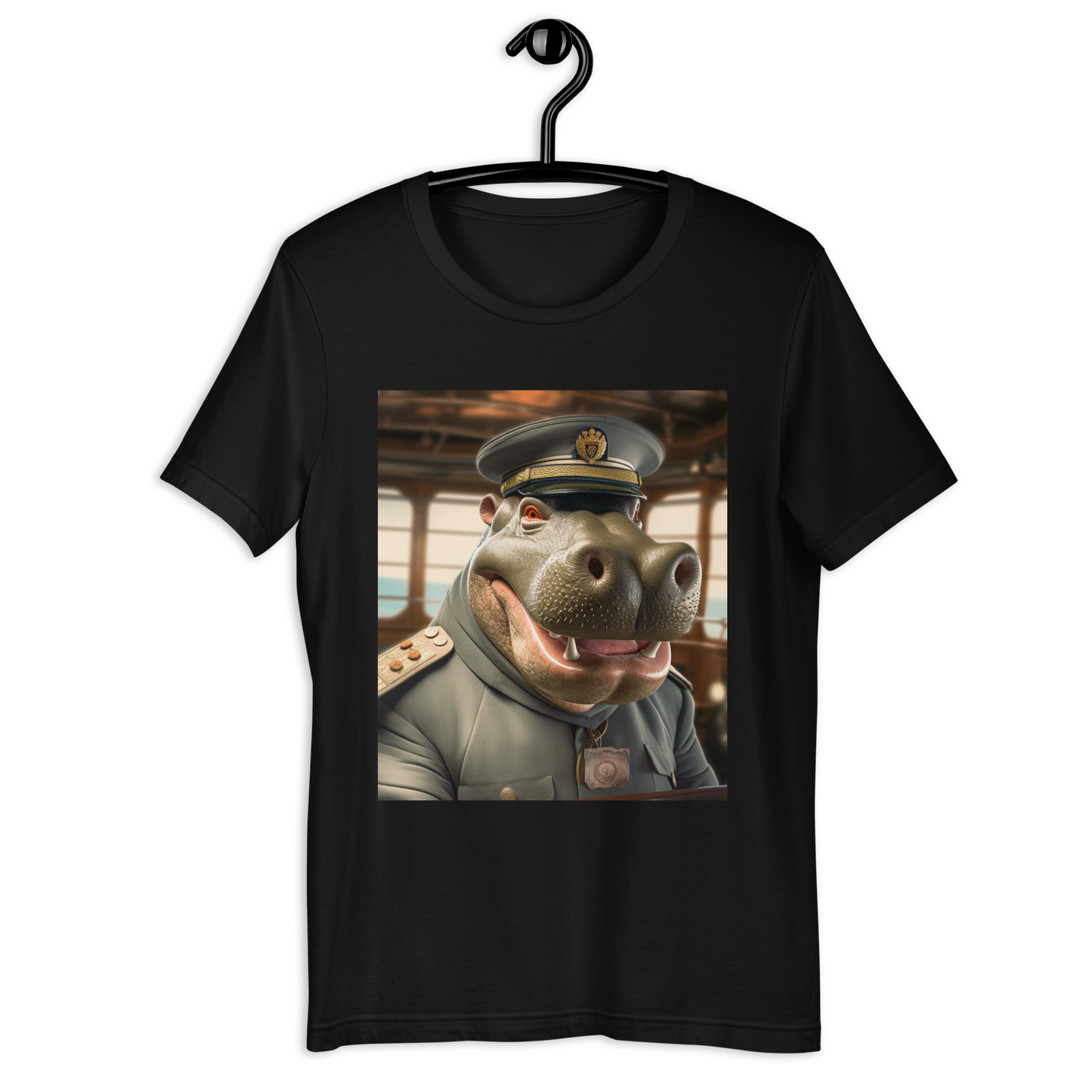 Hippo CruiseShipCaptain Unisex t-shirt