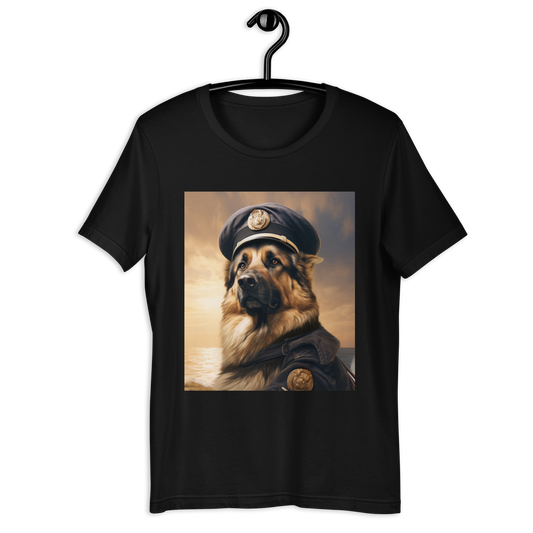 German Shepherd NavyOfficer Unisex t-shirt