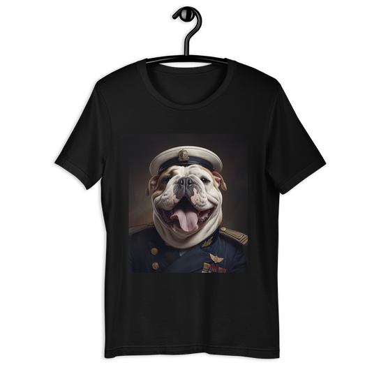 Bulldog NavyOfficer Unisex t-shirt