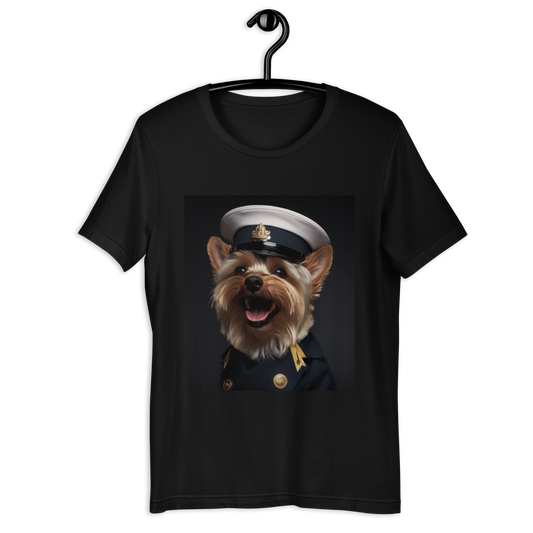 Yorkshire Terrier NavyOfficer Unisex t-shirt