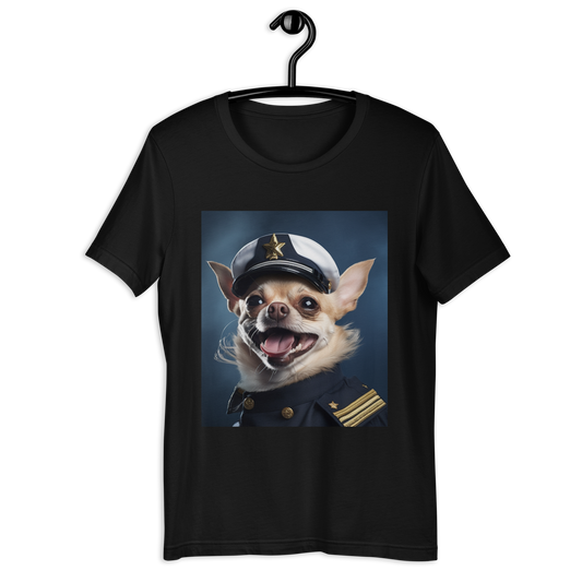 Chihuahua NavyOfficer Unisex t-shirt