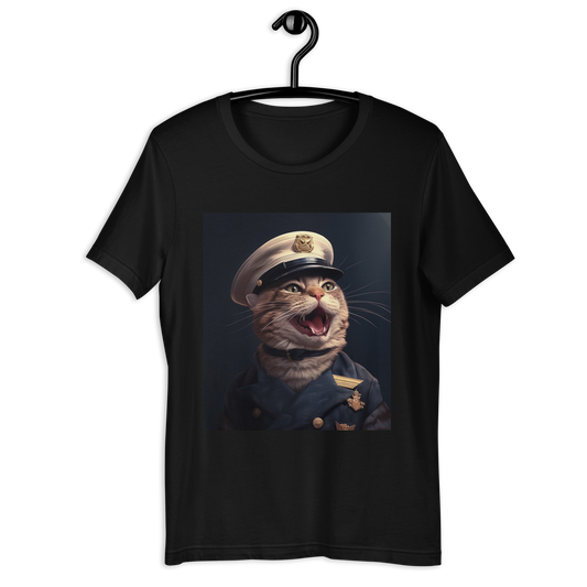 Domestic Shorthair NavyOfficer Unisex t-shirt