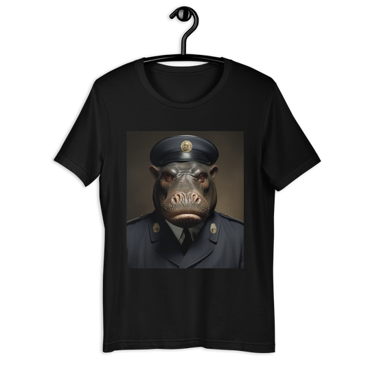 Hippo NavyOfficer Unisex t-shirt