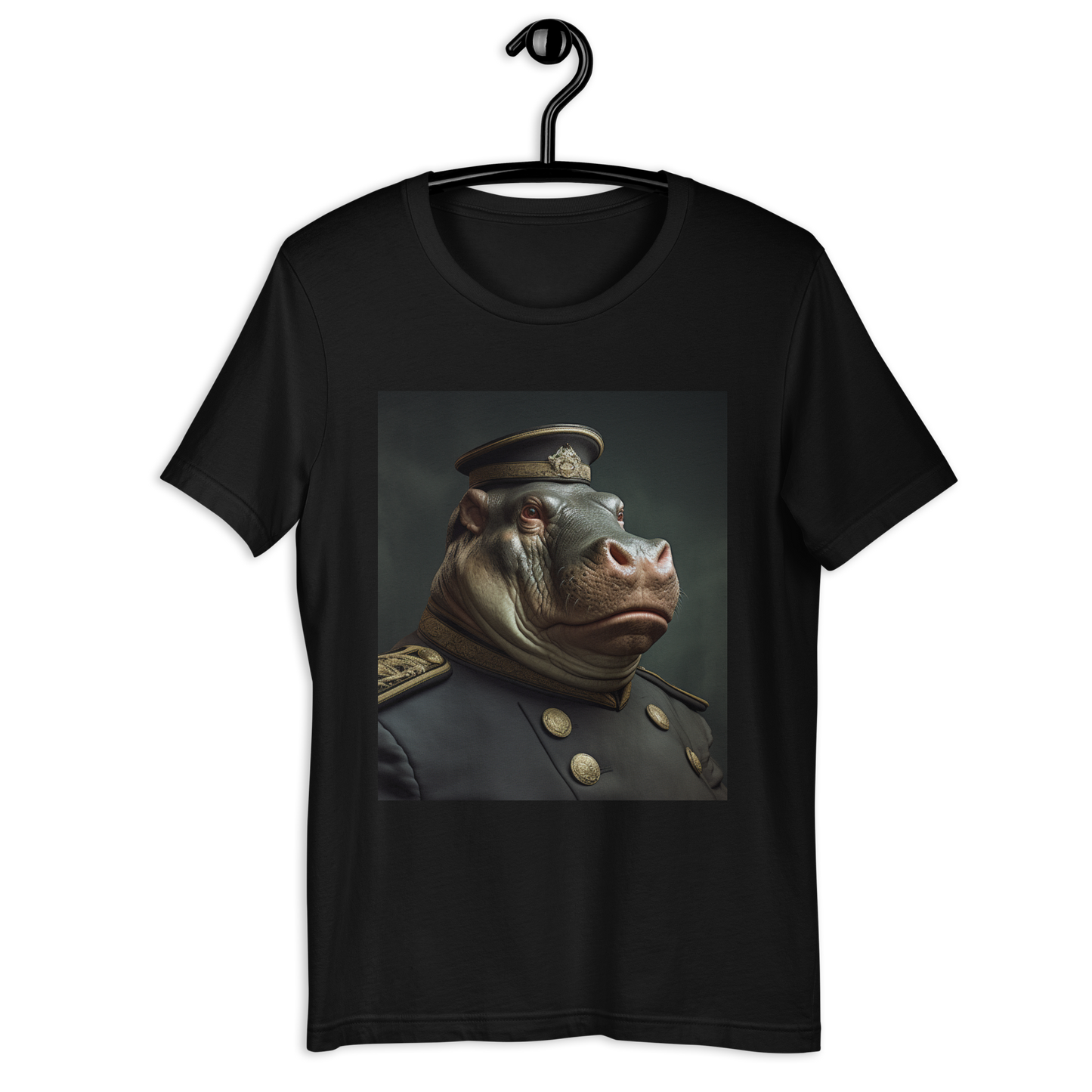 Hippo NavyOfficer Unisex t-shirt