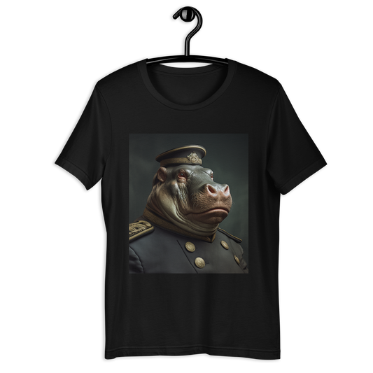 Hippo NavyOfficer Unisex t-shirt