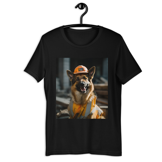 German Shepherd ConstructionWorker Unisex t-shirt