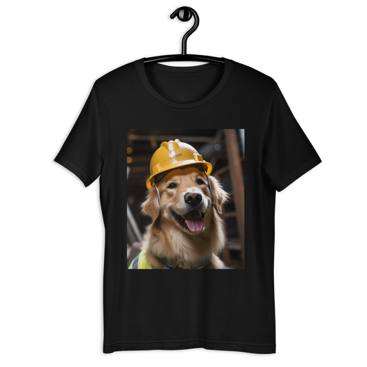 Golden Retriever ConstructionWorker Unisex t-shirt