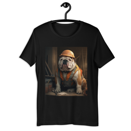 Bulldog ConstructionWorker Unisex t-shirt