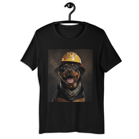 Rottweiler ConstructionWorker Unisex t-shirt