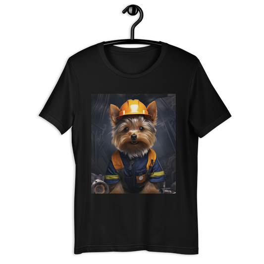 Yorkshire Terrier ConstructionWorker Unisex t-shirt