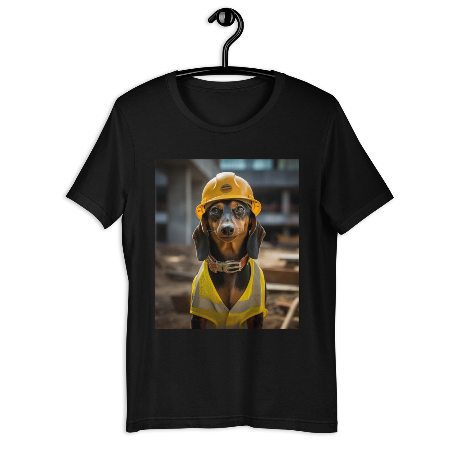 Dachshund ConstructionWorker Unisex t-shirt