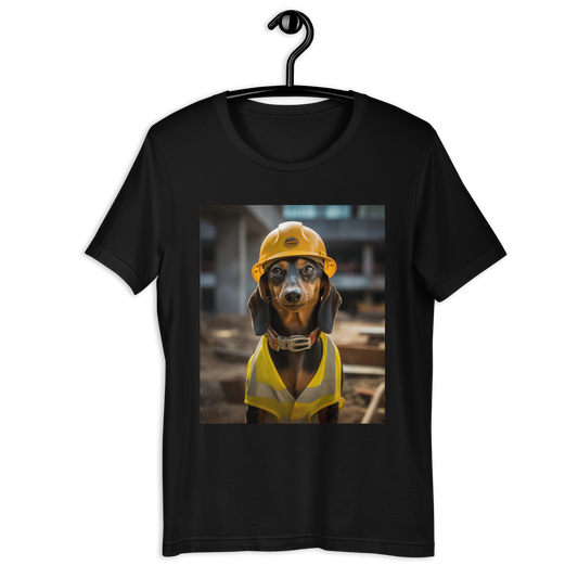 Dachshund ConstructionWorker Unisex t-shirt