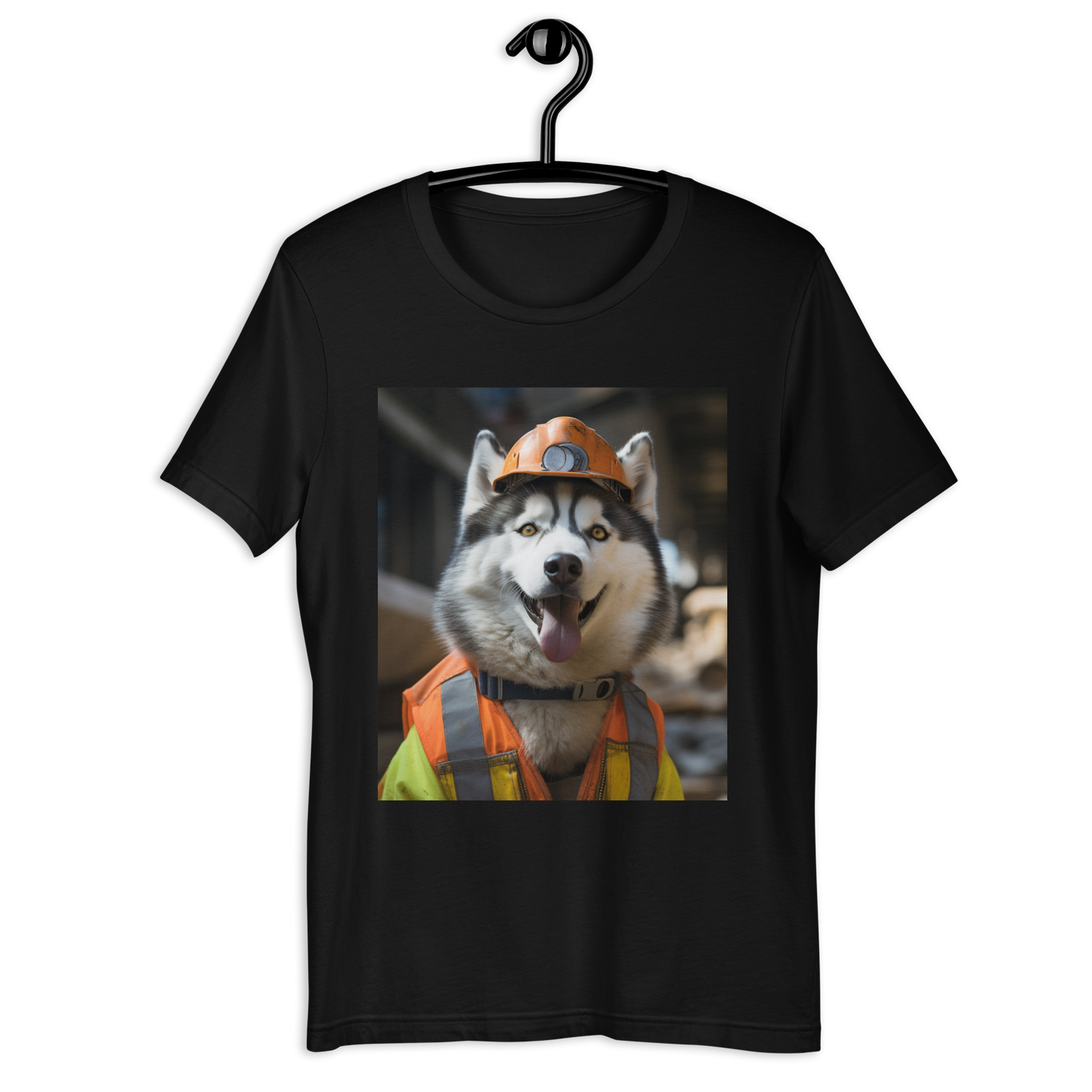 Siberian Husky ConstructionWorker Unisex t-shirt