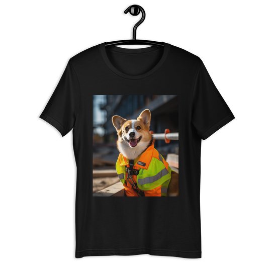 Pembroke Welsh Corgi ConstructionWorker Unisex t-shirt