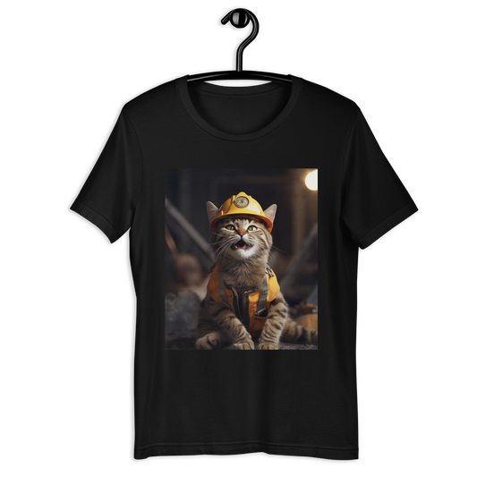 Domestic Shorthair ConstructionWorker Unisex t-shirt