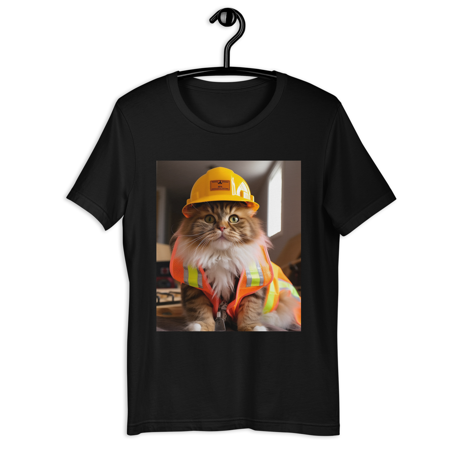 Maine Coon ConstructionWorker Unisex t-shirt