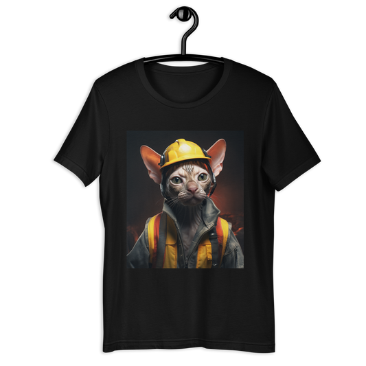 Sphynx ConstructionWorker Unisex t-shirt