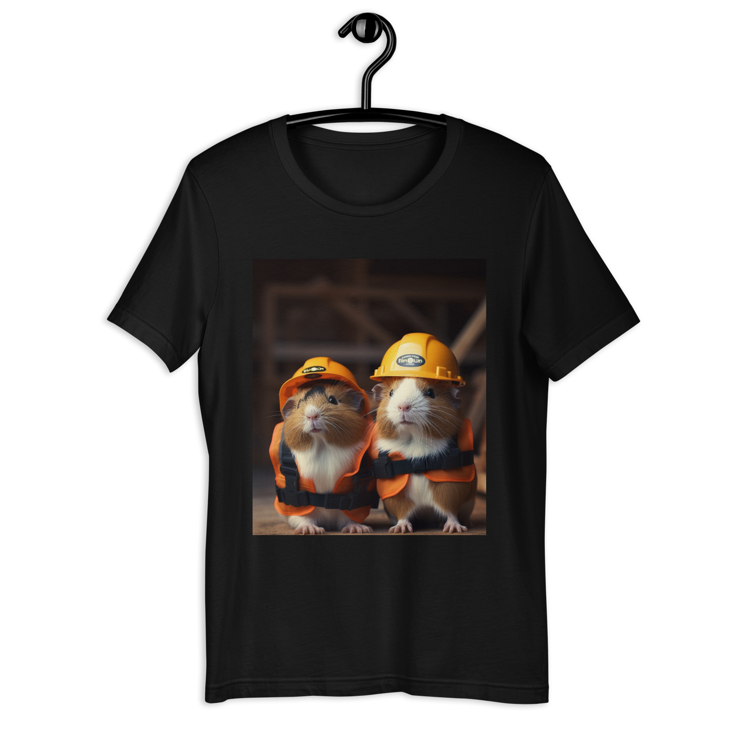 Guinea Pigs ConstructionWorker Unisex t-shirt