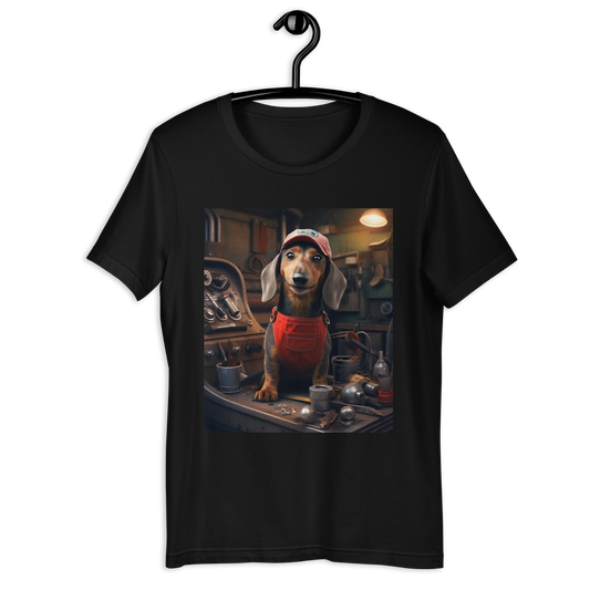 Dachshund AutoMechanic Unisex t-shirt