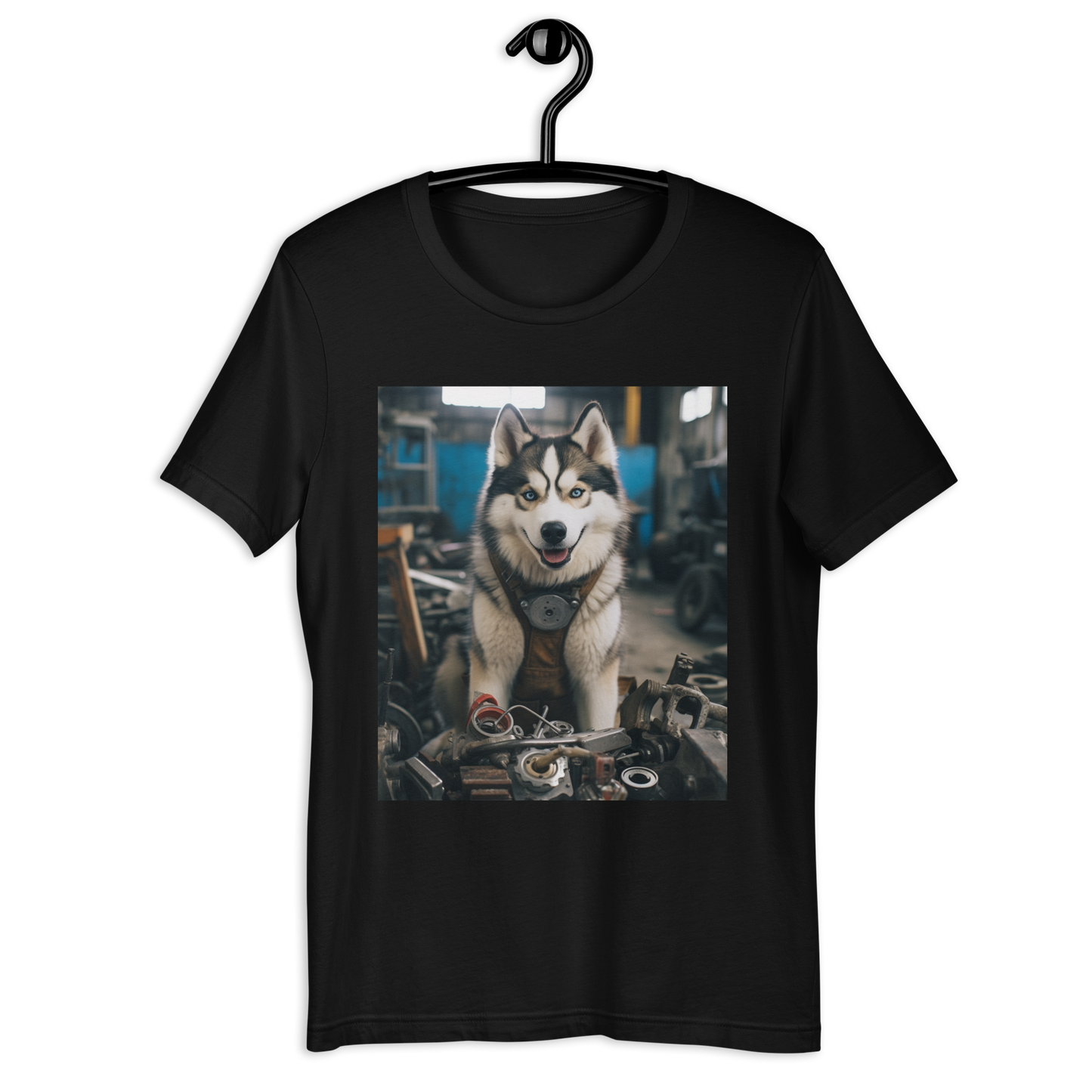 Siberian Husky AutoMechanic Unisex t-shirt