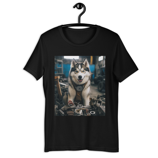 Siberian Husky AutoMechanic Unisex t-shirt