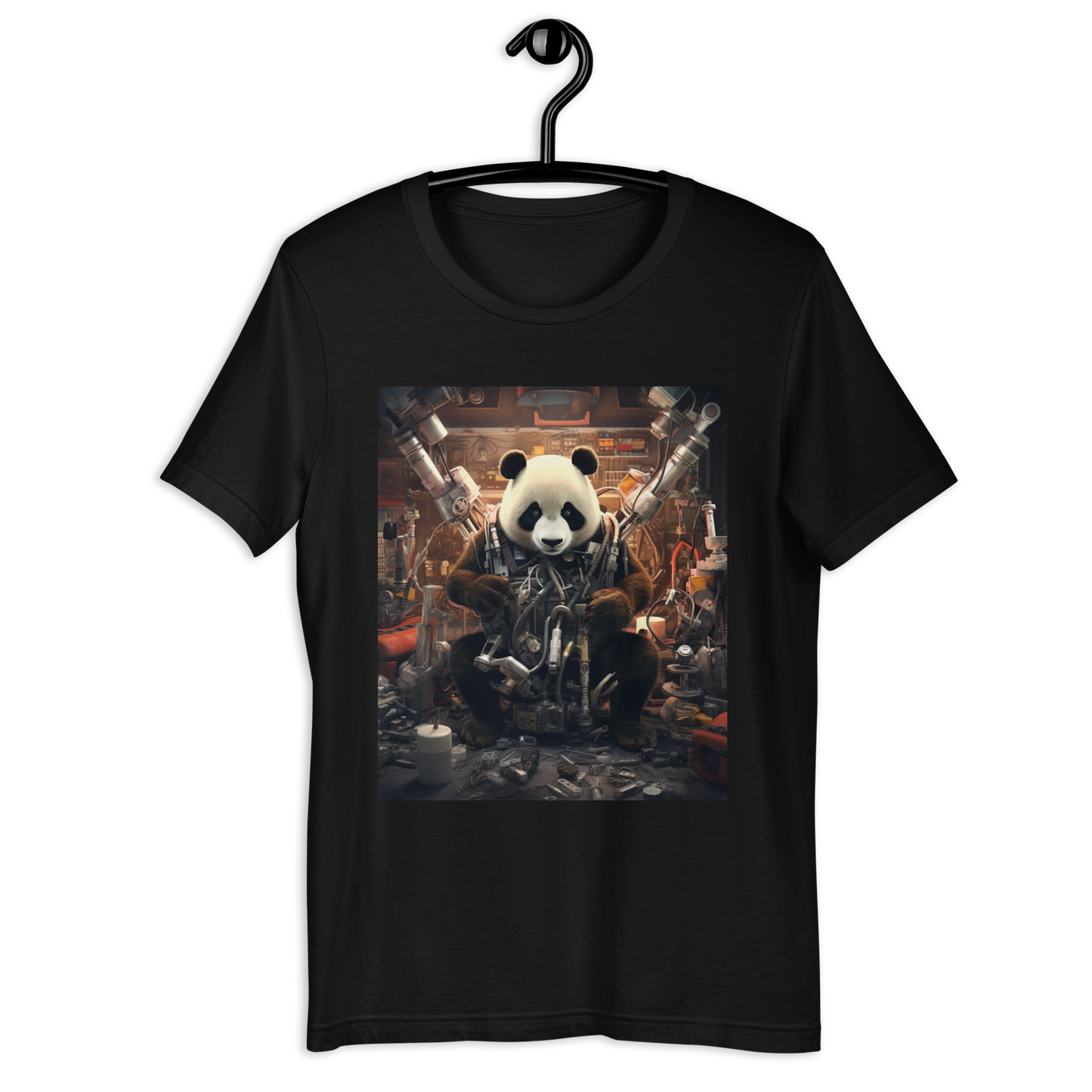 Panda AutoMechanic Unisex t-shirt