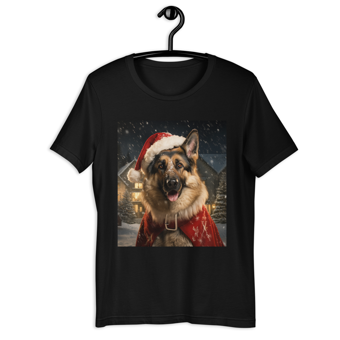 German Shepherd Christmas Unisex t-shirt