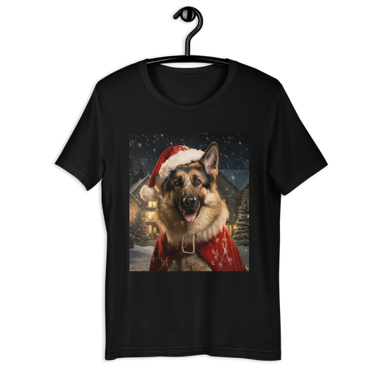 German Shepherd Christmas Unisex t-shirt