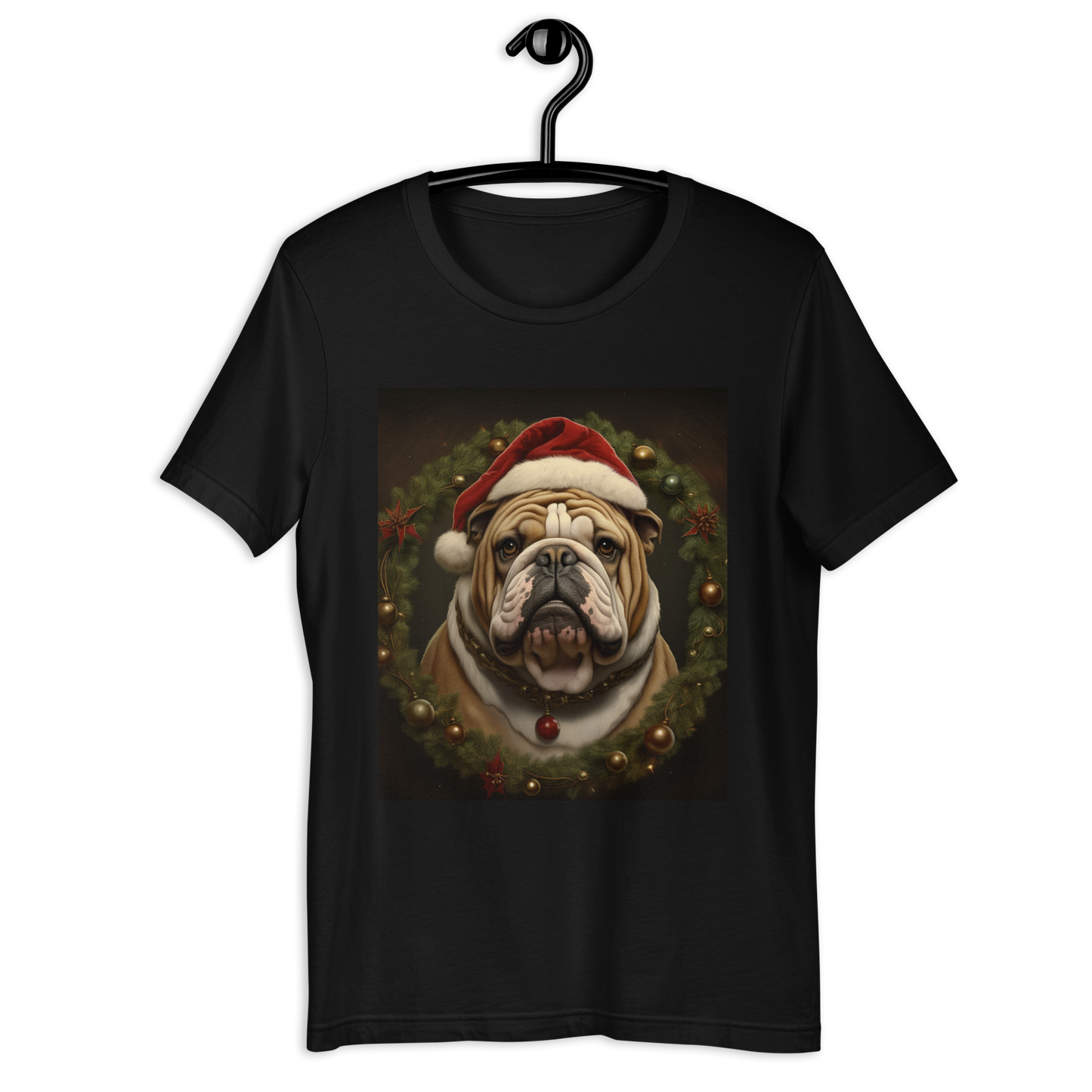 Bulldog Christmas Unisex t-shirt