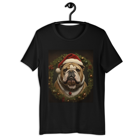 Bulldog Christmas Unisex t-shirt
