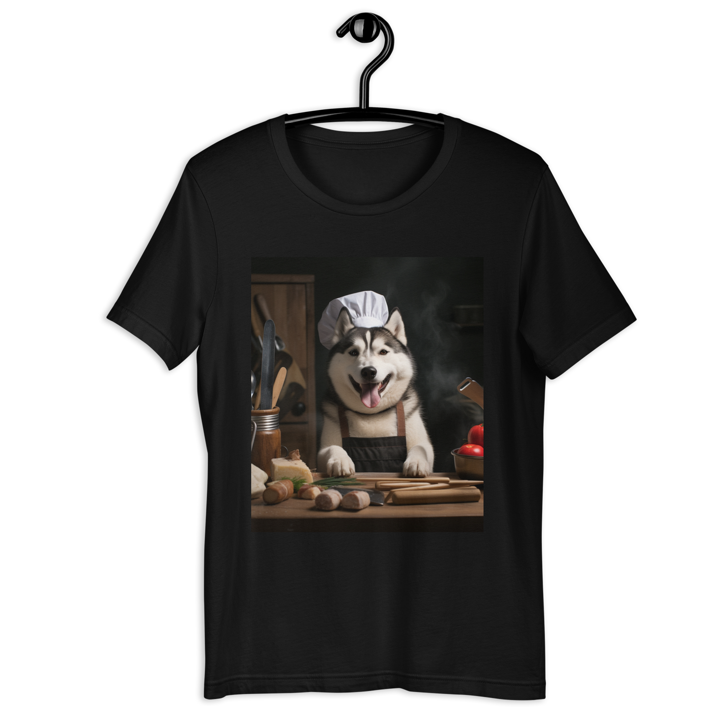 Siberian Husky Chef Unisex t-shirt