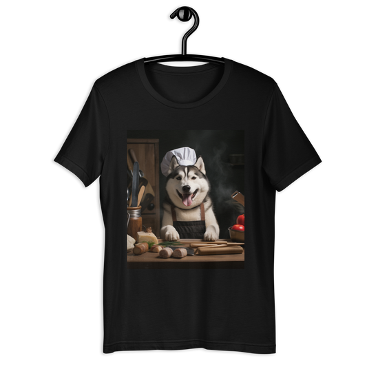 Siberian Husky Chef Unisex t-shirt