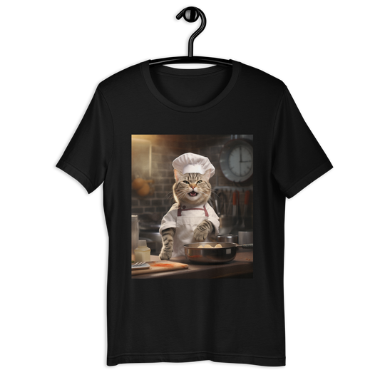 Domestic Shorthair Chef Unisex t-shirt