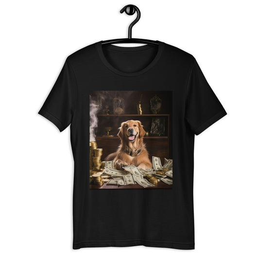 Golden Retriever Millionaire Unisex t-shirt